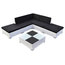 VidaXL 15-Piece Garden Furniture Set Poly Rattan, White