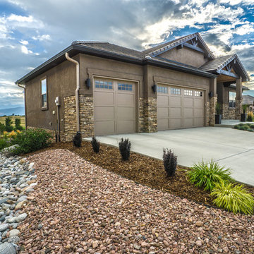 Contemporary Landscape with Basalt Columns Water Featureof