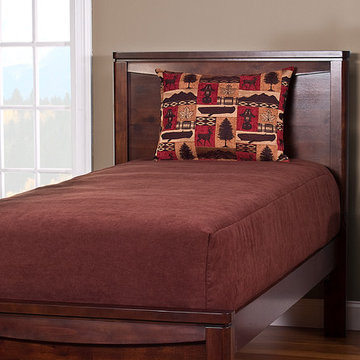 Contemporary Fitted Comforter for a Platform Bed