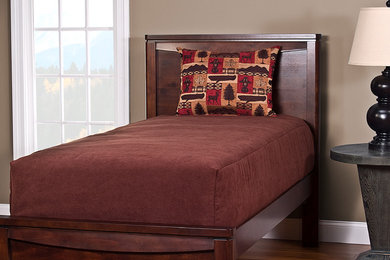 Contemporary Fitted Comforter for a Platform Bed