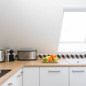 Simplicity is key in a Parisian apartment kitchen