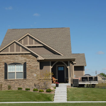 Narrow Alley Load Craftsman Ranch Plan #24607