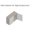 33 x 18 Wall Cabinet-Double Door-with Grey Gloss door