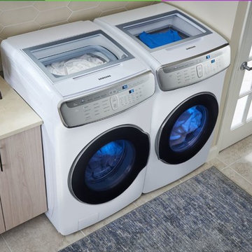 Samsung Electric FlexWash Washer & FlexDry Dryer With Steam