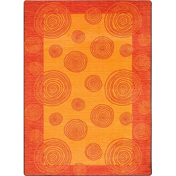 Joy Carpet Whimzi Rug, Orange 3'10"x5'4"