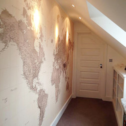 Entryway World Map Wallpaper - Wallpaper