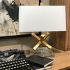 Lucas Mckearn Jackson Square Geometric Accent Table Lamp In Gold TLW-1008