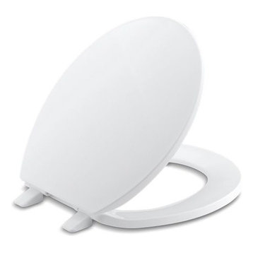 Kohler Brevia with Quick-Release Hinges Round-Front Toilet Seat, White