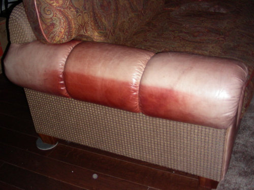 Faded Leather Furniture, How To Refurbish Leather Sofa