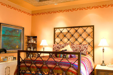 Tuscan bedroom photo in Dallas