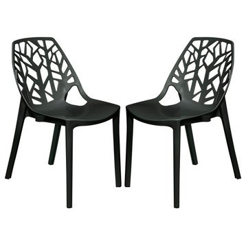 Leisuremod Modern Cornelia Dining Chair, Set of 2