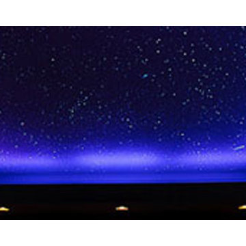 Theater Rooms with Night Sky Murals