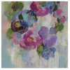Silvia Vassileva 'Pink And Blue II' Canvas Art, 24"x24"
