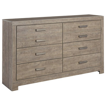 Ashley Furniture Culverbach 6 Drawer Double Dresser in Driftwood