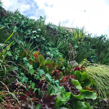 Custom Green Wall with Fake Green Foliage