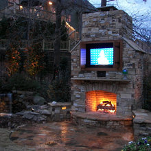 Outdoor fireplace