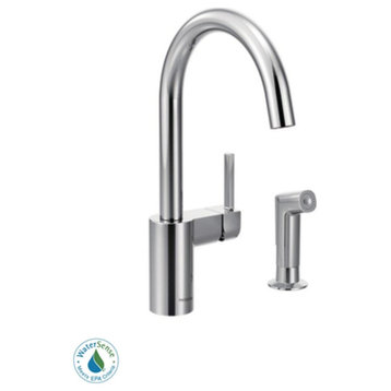 Moen 7165 Align Single Handle Kitchen Faucet With Side Spray