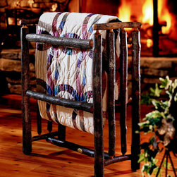 Old Hickory Quilt Rack - Blanket And Quilt Racks