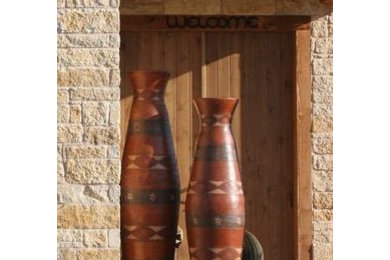 Inspiration for a timeless entryway remodel in Dallas