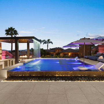 Mira Montana - Front Yard Infinity Pool, Zen-Inspired Design