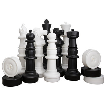 MegaChess Giant Chess and Checkers Bundle, 37" King