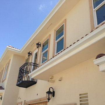 Box Gutters on Custom Home with Tile Roof, Walnut California