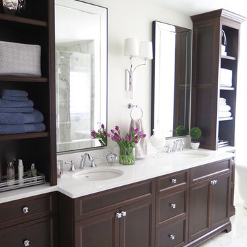 Dark Maple & Calacatta
