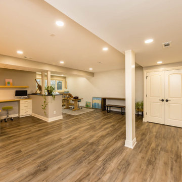 Basement Art Studio Makeover