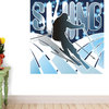 Skiing Wall Mural - 48 Inches H