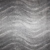 Contemporary Ombre Waves Polypropylene Rug, Gray, 4'x6'