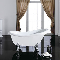 67" Gibson Clawfoot Slipper Bathtub - Bathtubs