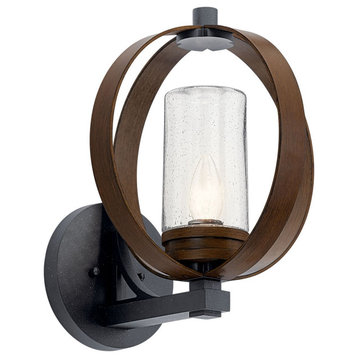 Kichler Grand Bank 1-Light Large Outdoor Wall Light 59067AUB, Auburn Stained