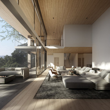 Modern Coastal Home under Construction