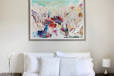 Inspiration for a contemporary bedroom in London.