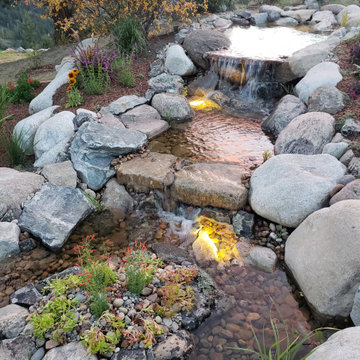 Design - Build Landscape Mountain Water Garden in Acorn Creek