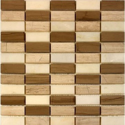 Bestview Polished Stone Mosaic 1" x 2" 203056 - Tile