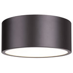Z-Lite - Z-Lite 2302F2-BRZ Harley 2 Light Flush Mount in Bronze - Elegant simplicity offers a minimalist design that captures attention, making this contemporary flushmount metal drum two-light ceiling light a versatile selection. This light from the Harley collection is perfect for casual, easy living spaces, offering a sleek large-form silhouette with a shade made of bronze finish steel. Bring industrial-inspired vibes to a kitchen, dining space, or hallway with this tasteful fixture.