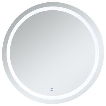Touch Sensor Hardwired LED Mirror, Color Changing Temp 3000K/4200K/6400K, 42"x42
