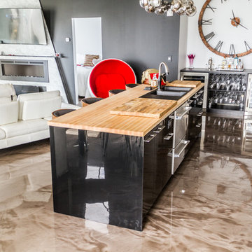 Cuisine & Salle à manger en époxy métallique