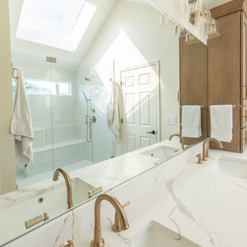 Leawood, Kansas Primary Bathroom Remodel with Custom Shower and Expanded Closet