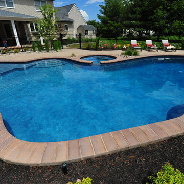 Freeform Pool & Covered Porch