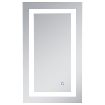 Elegant Decor Helios 30" x 18" Hardwired LED Bathroom Mirror with Touch Sensor