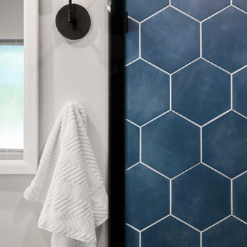 Bold and Fun Primary Bathroom