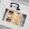 Workstation Serving Board With 3 Containers A-908