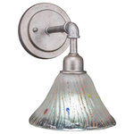 Toltec Lighting - Toltec Lighting 181-AS-751 Vintage - 7" One Light Wall Sconce - Vintage Wall Sconce Shown In Aged Silver Finish With 7" Italian Bubble Glass.Assembly Required: TRUE Shade Included: TRUE Warranty: 1 Year* Number of Bulbs: 1*Wattage: 60W* BulbType: Medium Base* Bulb Included: No