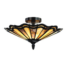 50 Most Popular Stained Glass Flush Mount Ceiling Lights For 2020