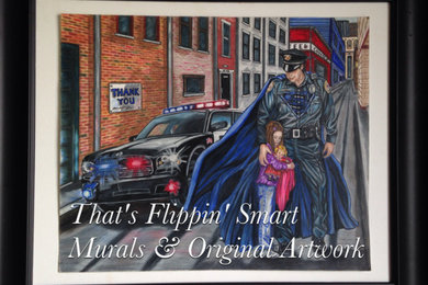 "Cop Hero" Original Artwork - Fine Art Prints