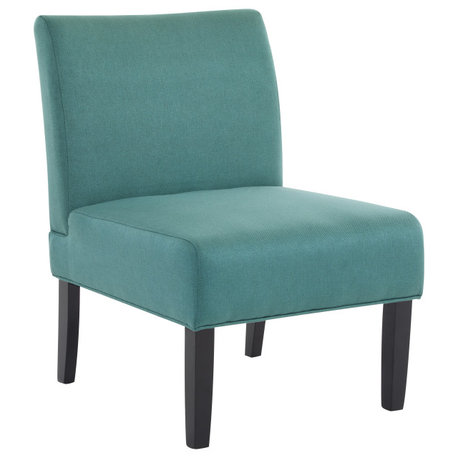 GDF Studio Kendal Fabric Grand Accent Chair, Dark Teal/Single