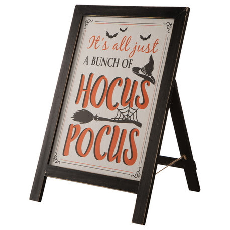 24"H Halloween Wooden Sanding Easel Sign Decor or Hanging Decor