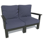 Highwood USA - Bespoke Loveseat, Navy Blue/Black - Welcome to highwood.  Welcome to relaxation.